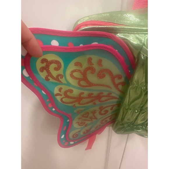 American Girl Butterfly Backpack Green Metallic Cute Kids Girls - Picture 2 of 6